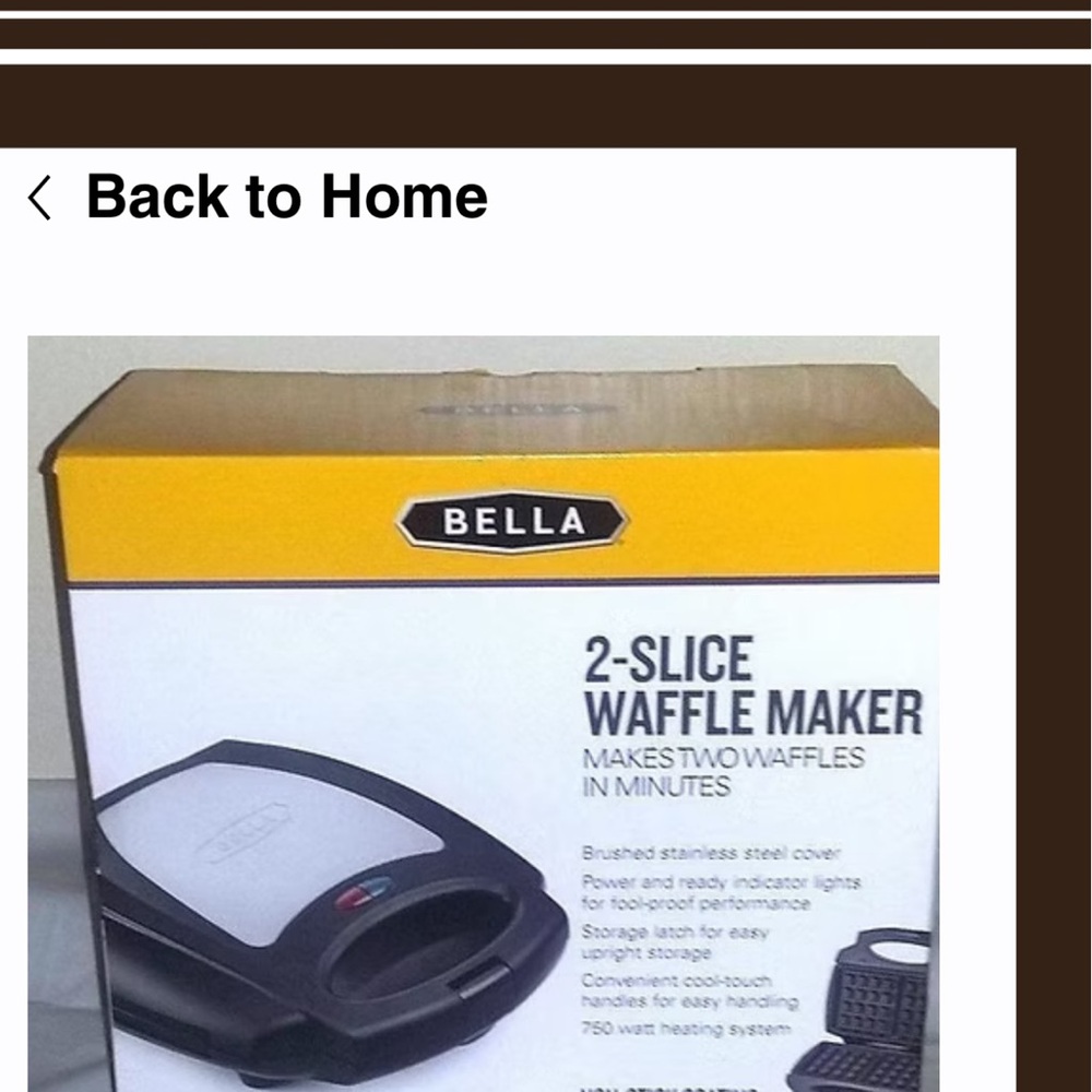 Bella slice waffle maker - Picture 3 of 6